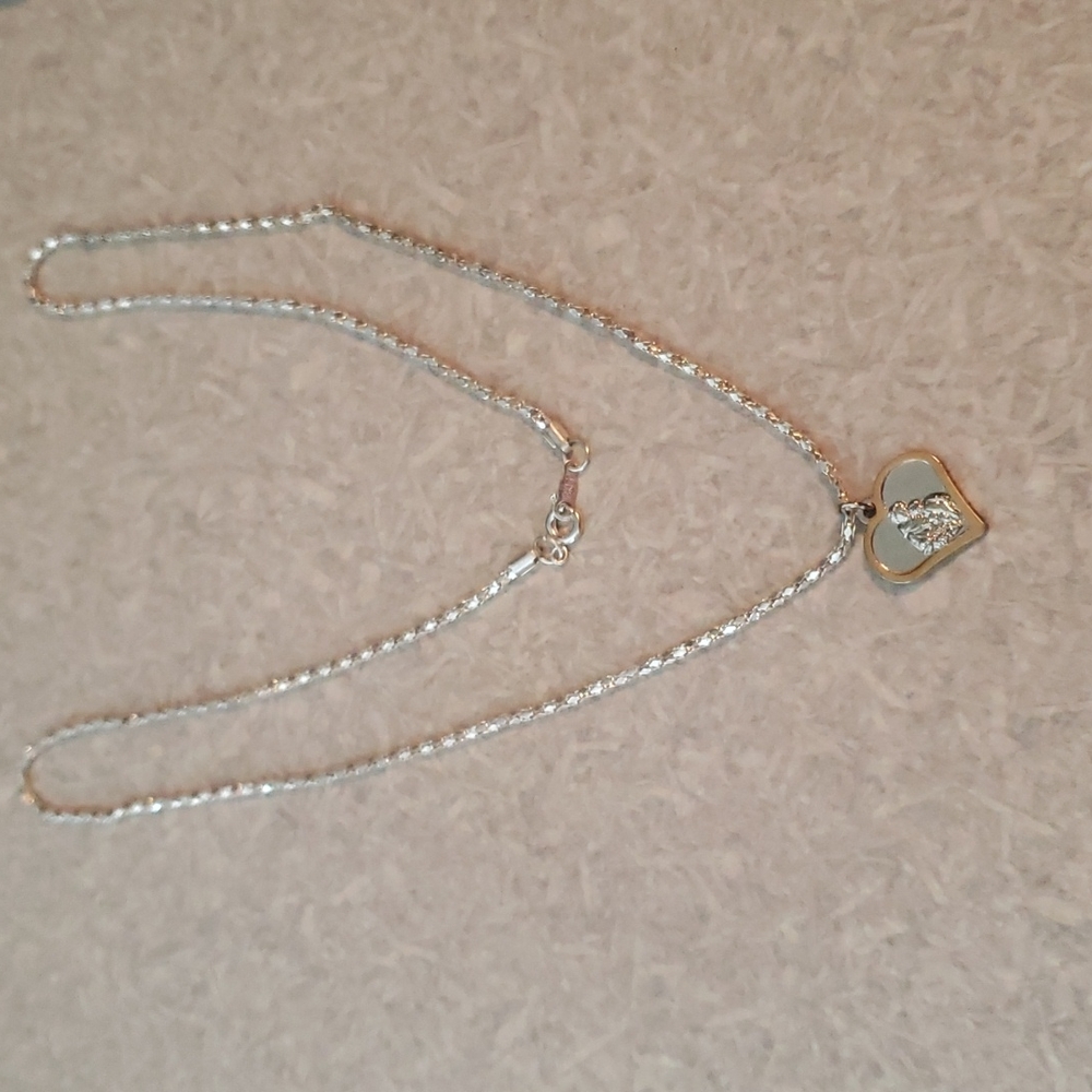 St. Anthony heart pendant and chain